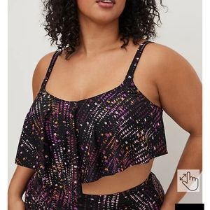 NWT TORRID FLOUNCE TOP in 3X star print plus size flowy